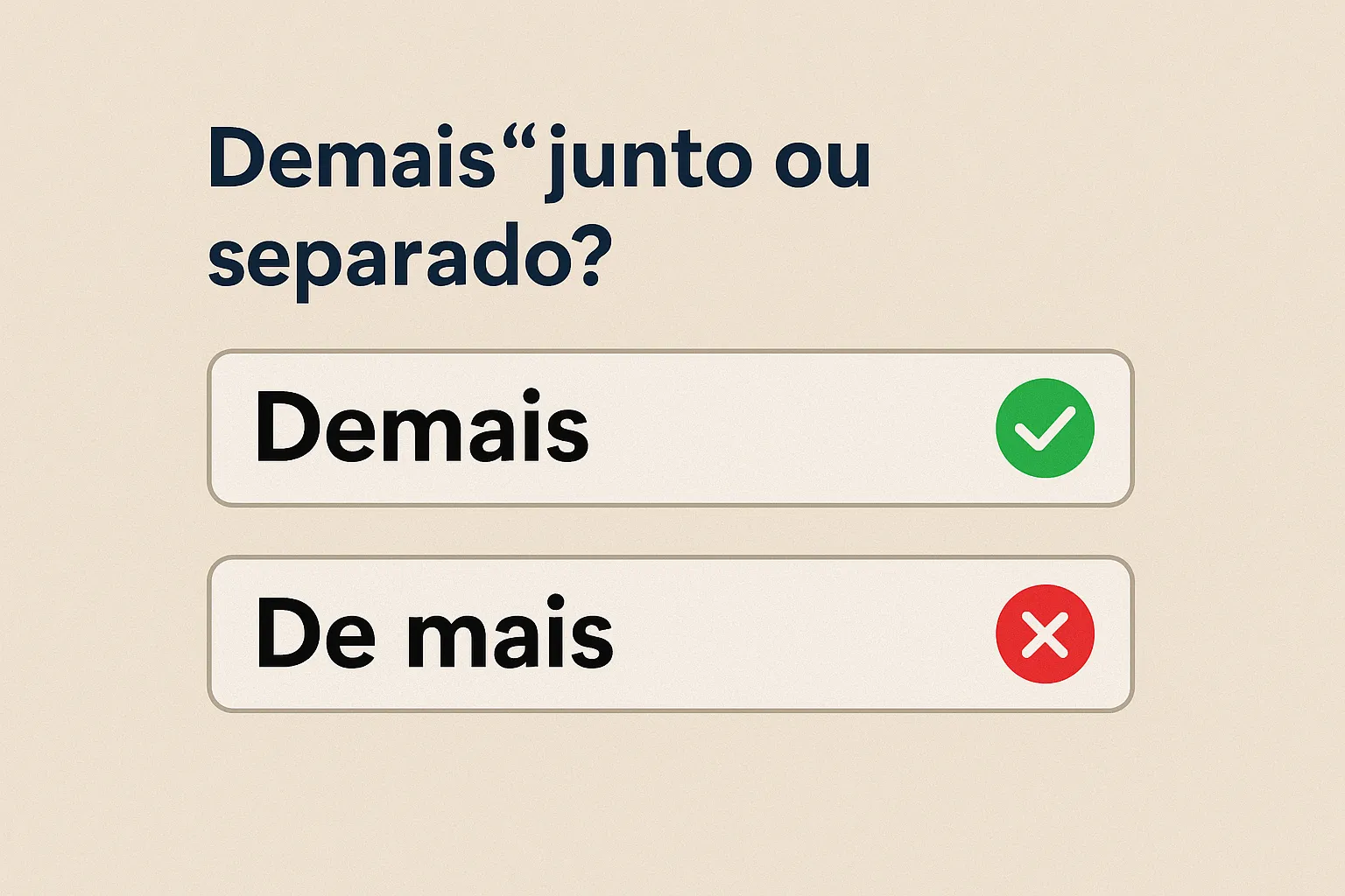 Demais é junto ou separado? Veja exemplos, usos e exercícios