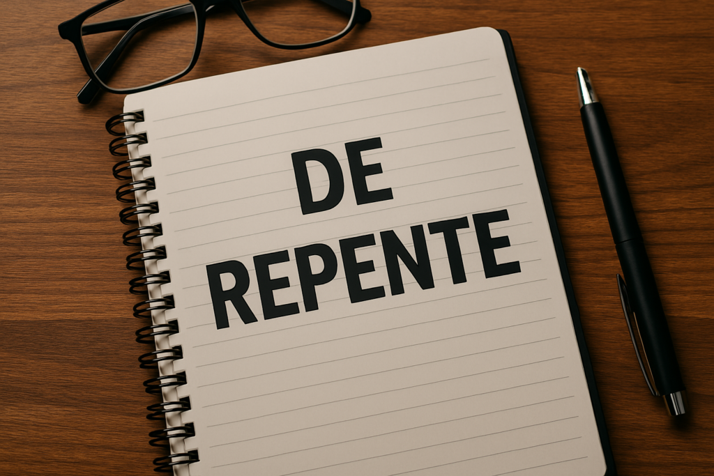 De repente é junto ou separado? Tire a sua dúvida – Escritora de Sucesso