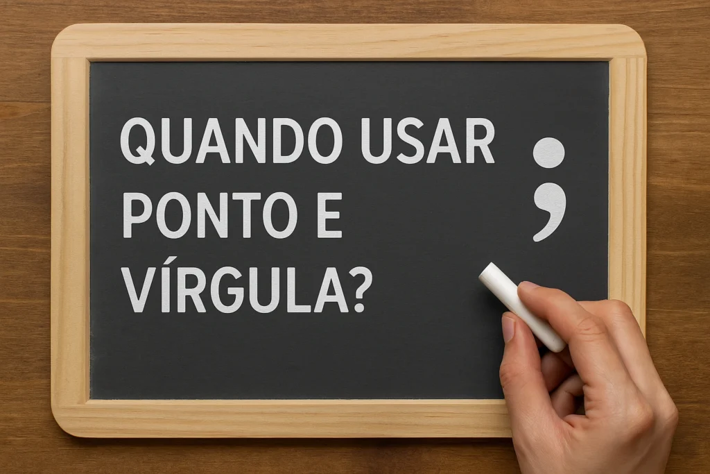 Quando usar ponto e vírgula