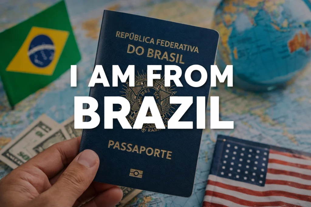 como se escreve em inglês eu sou do brasil