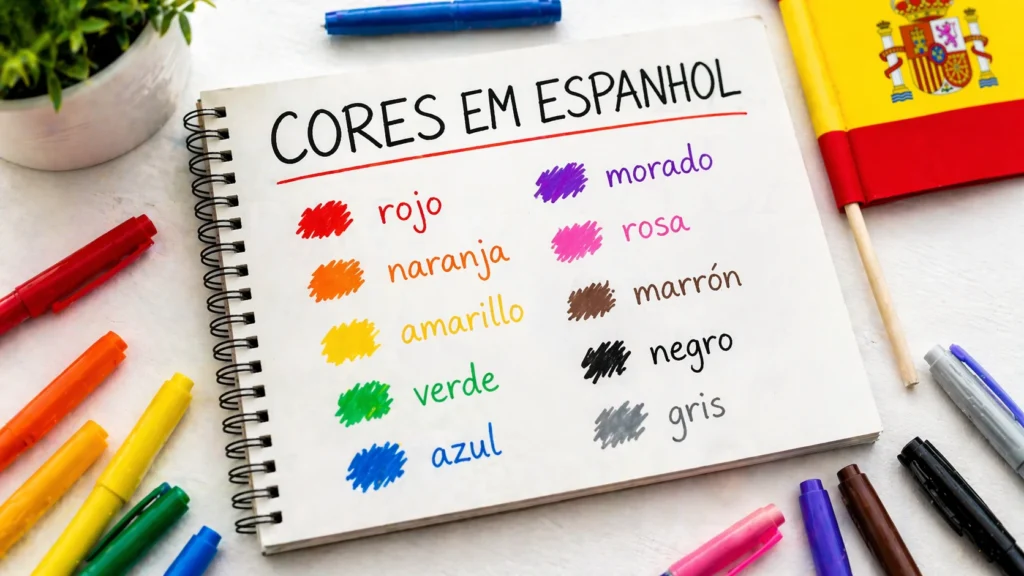 cores em espanhol