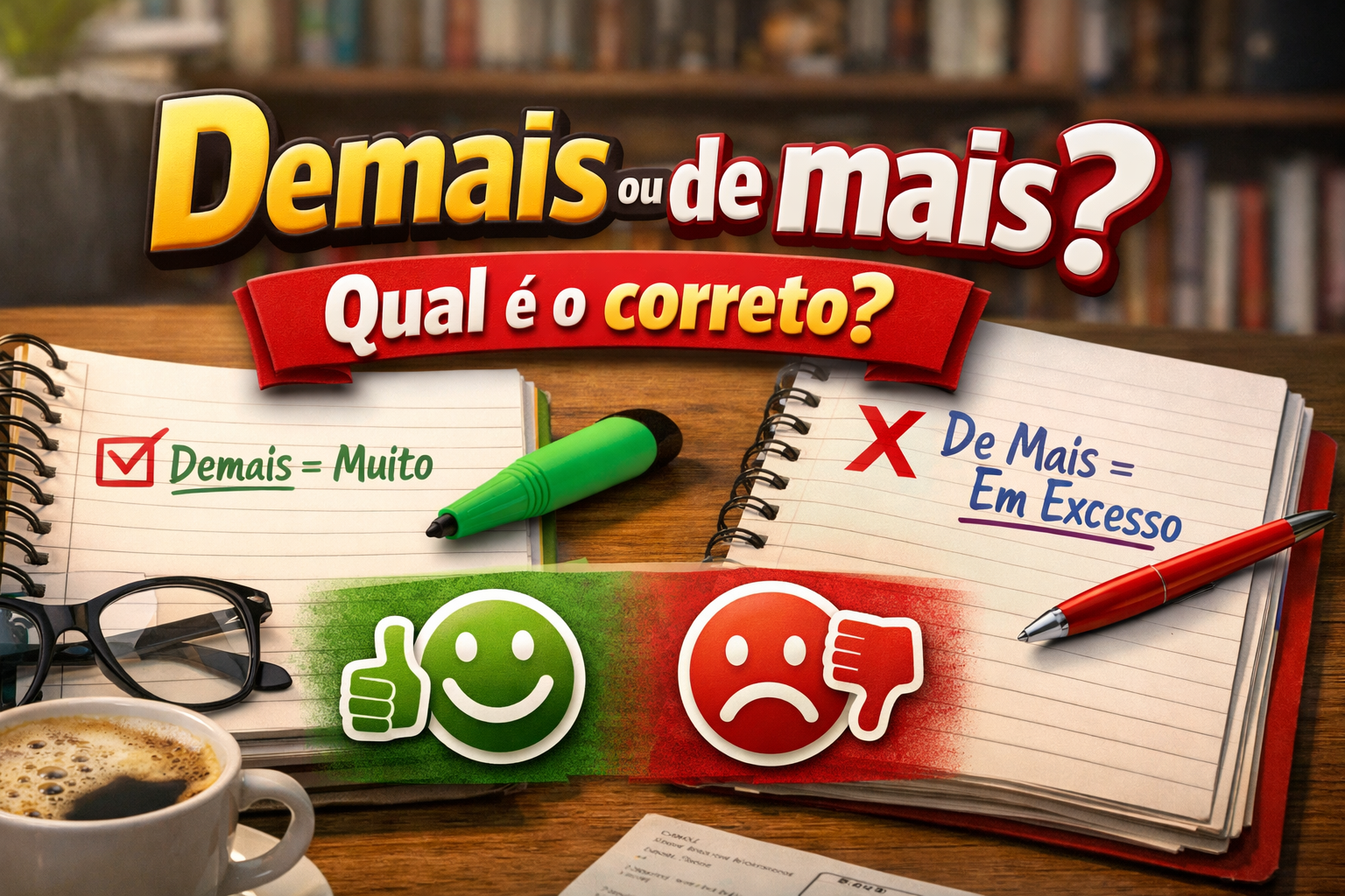 Demais ou de mais: qual é o correto? Entenda de forma simples e nunca ...