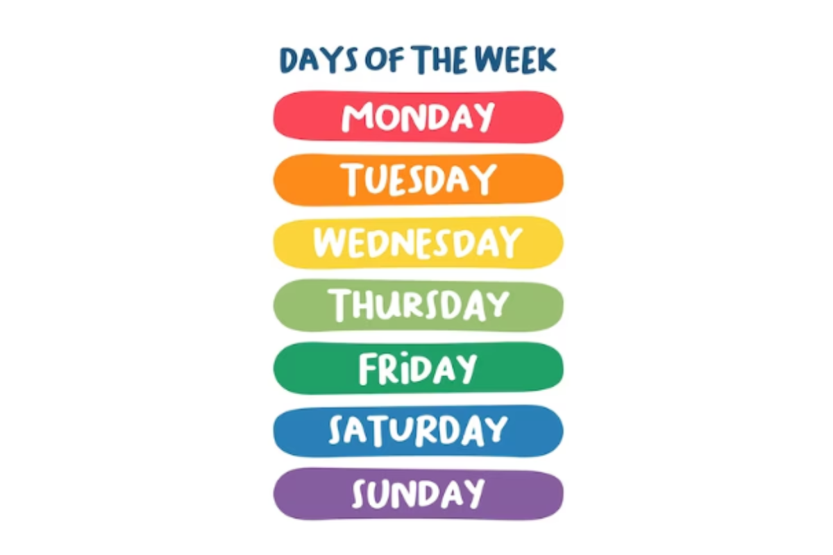 dias da semana em inglês