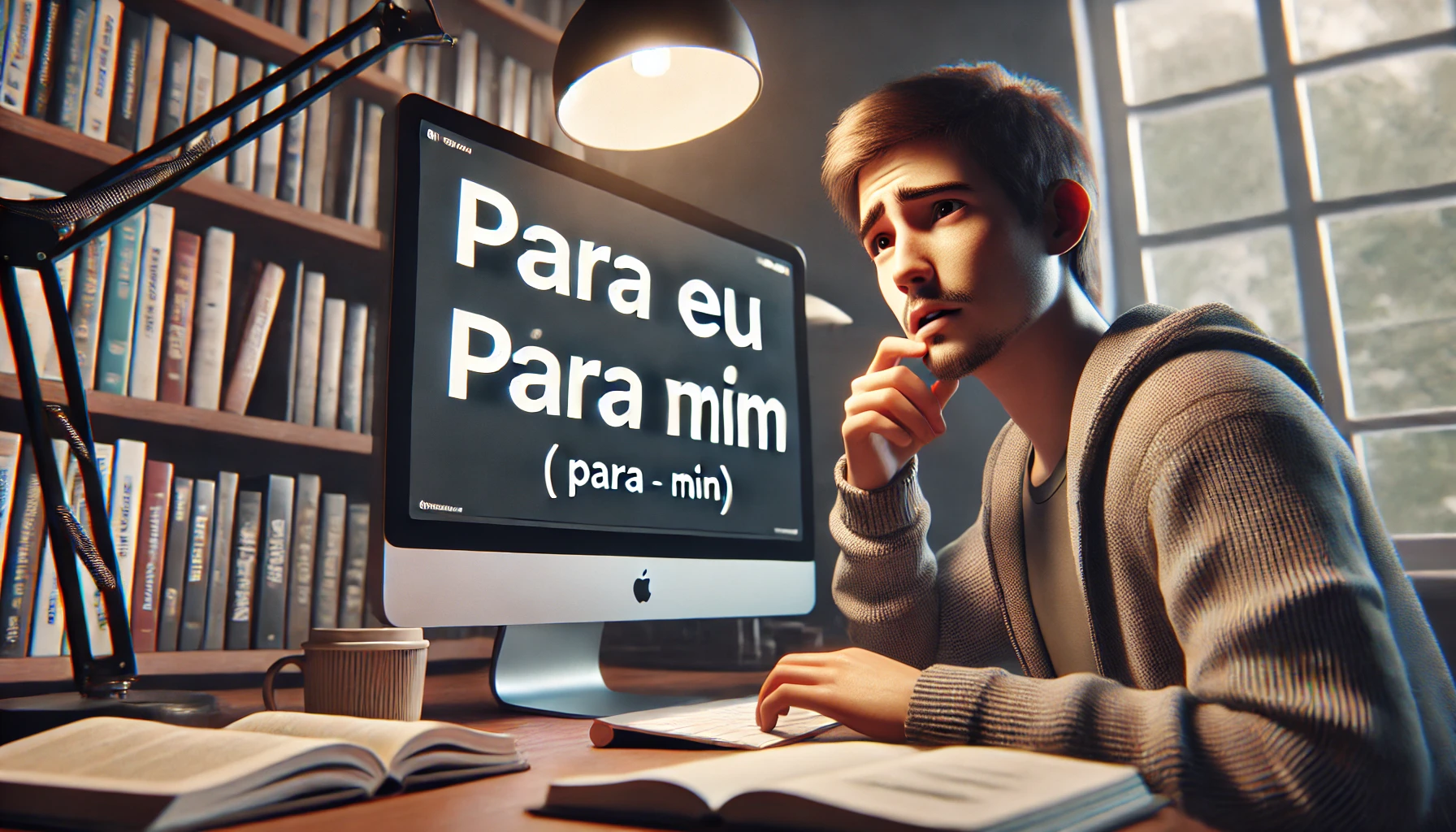 para eu ou para mim	
