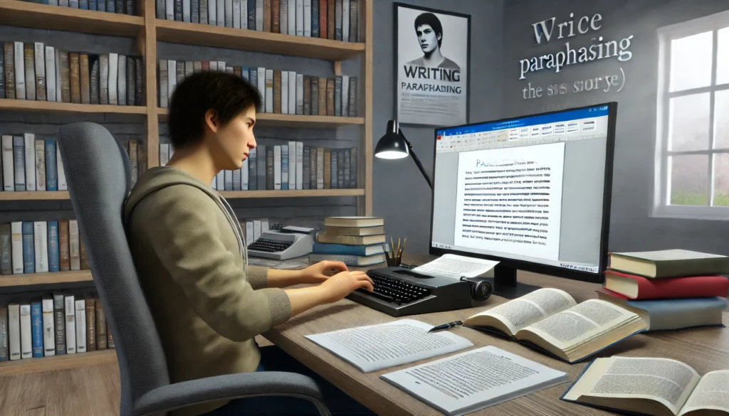 exemplo de paráfrase criativa