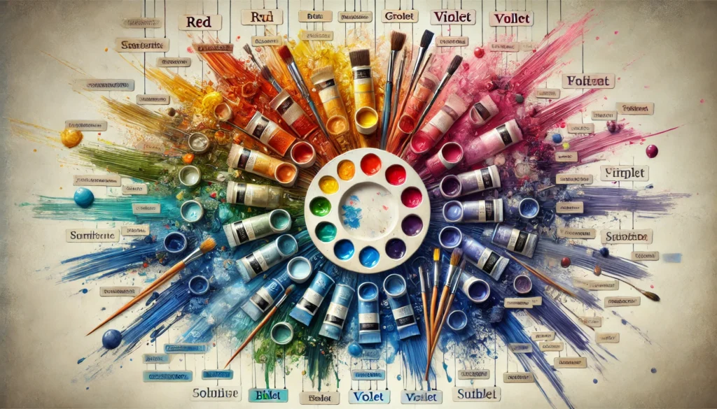 Cores em inglês e português