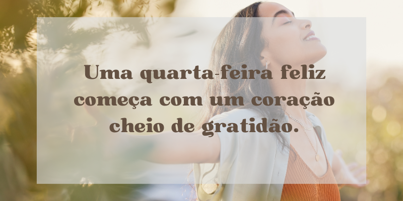 frases para quarta-feira