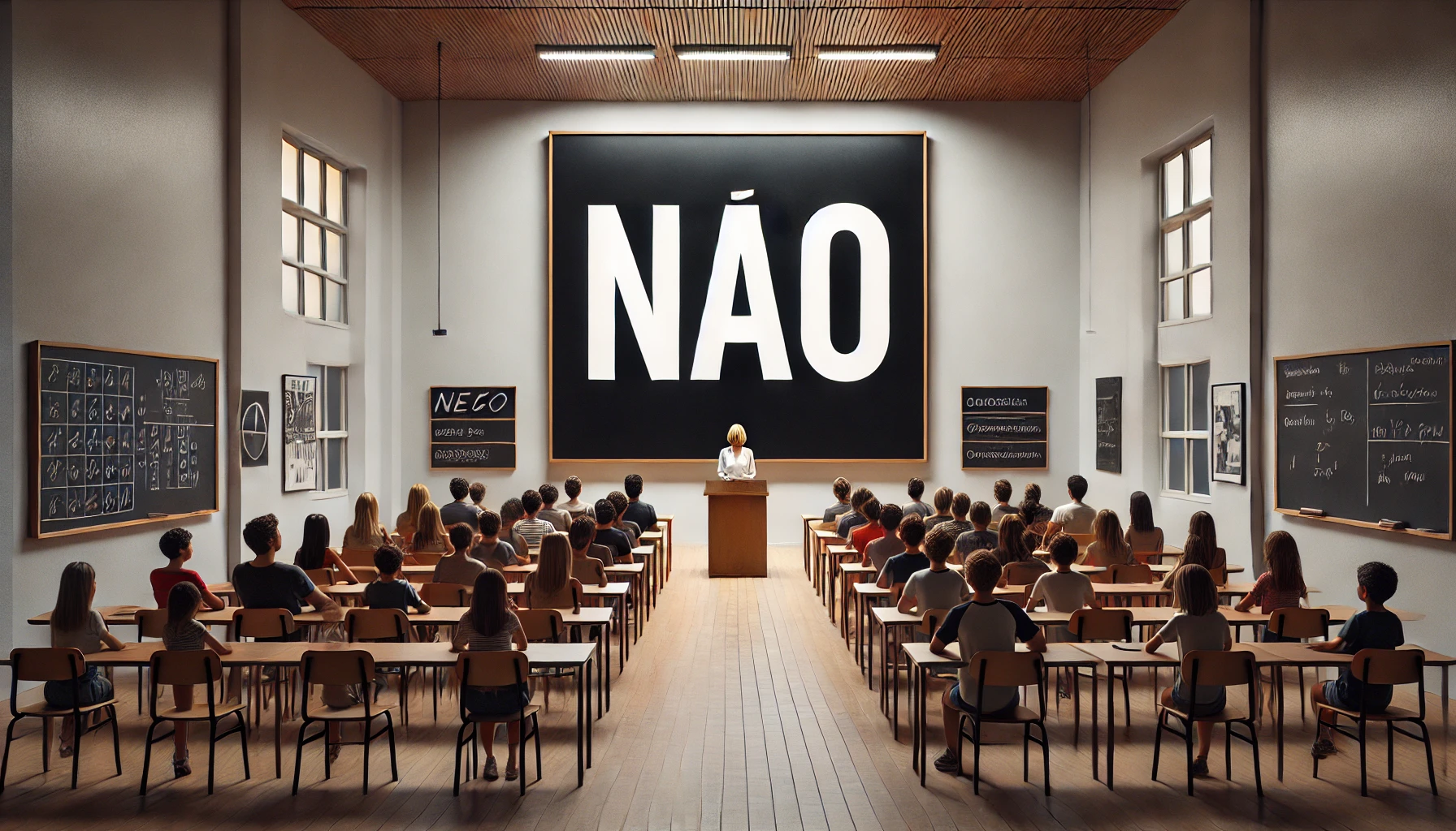 frase negativa exemplo