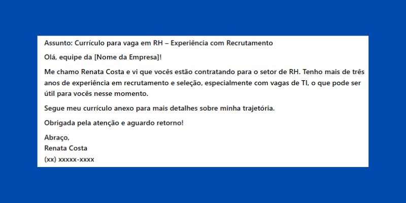 textos prontos para enviar currículo por email simples exemplo