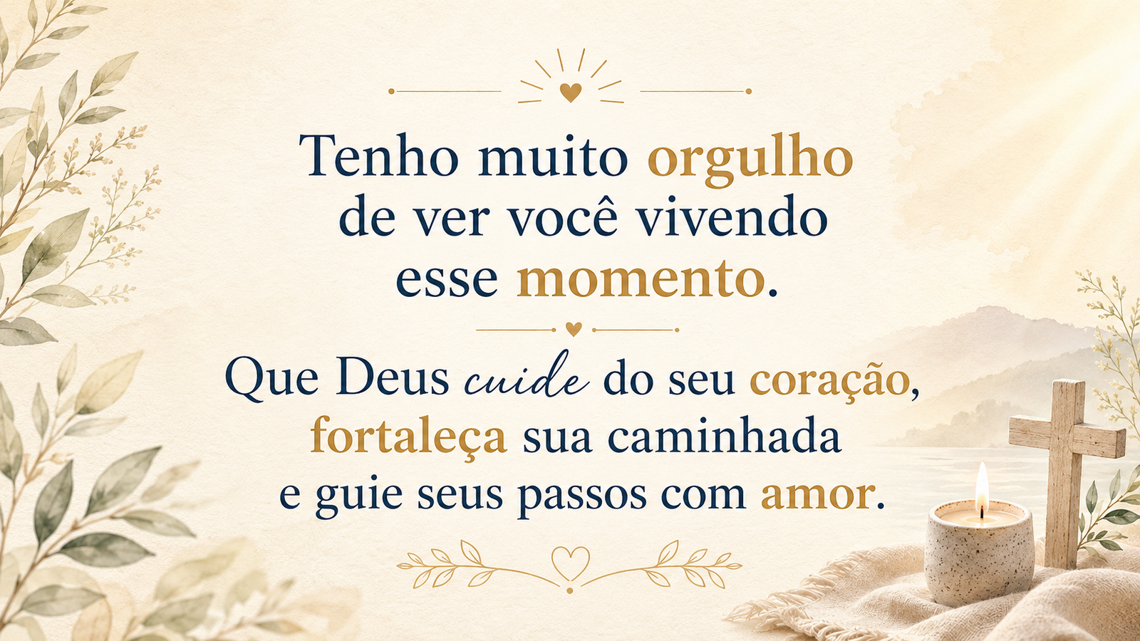 Mensagens para filhos em retiro religioso