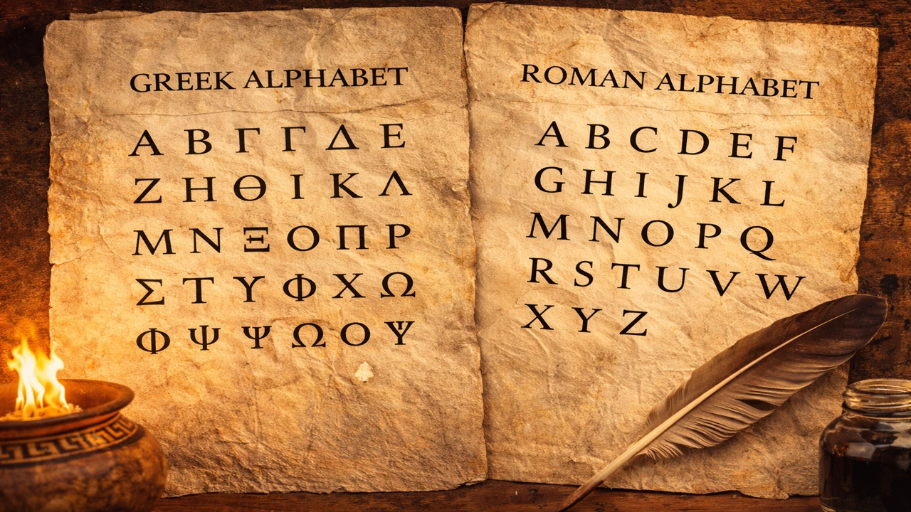 O Alfabeto Grego e Romano