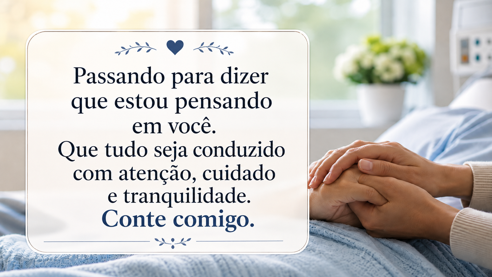 Mensagem para WhatsApp para quem vai fazer cirurgia
