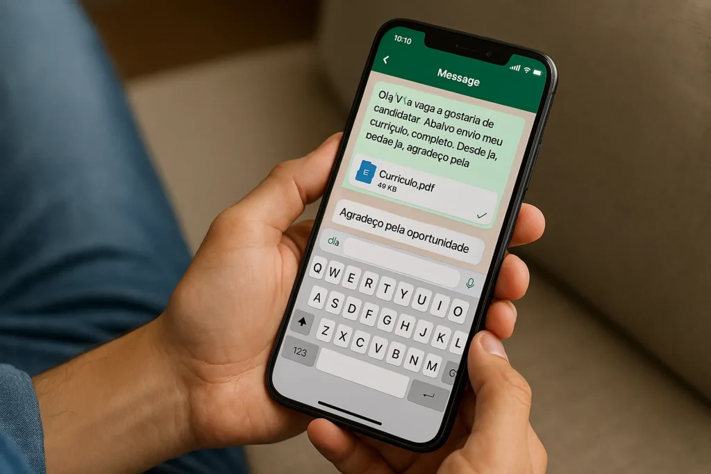 Como escrever um currículo pelo WhatsApp