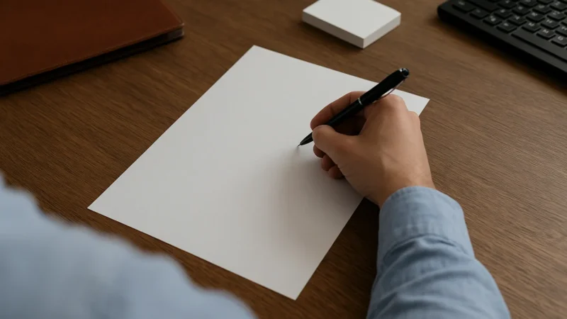 Como escrever uma carta de demissão?