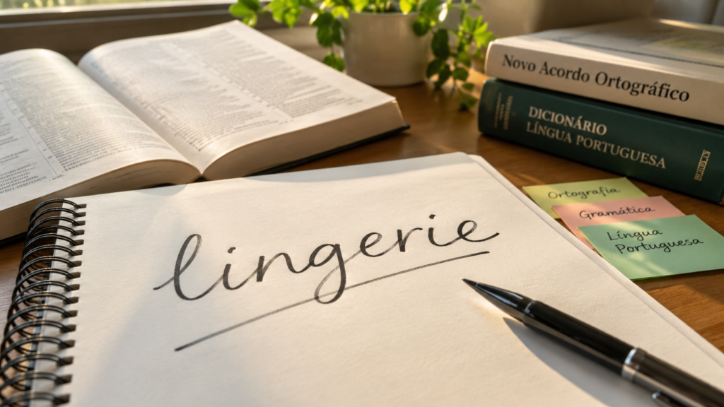 Como se escreve lingerie corretamente