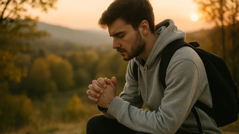 Mensagem para jovem em retiro