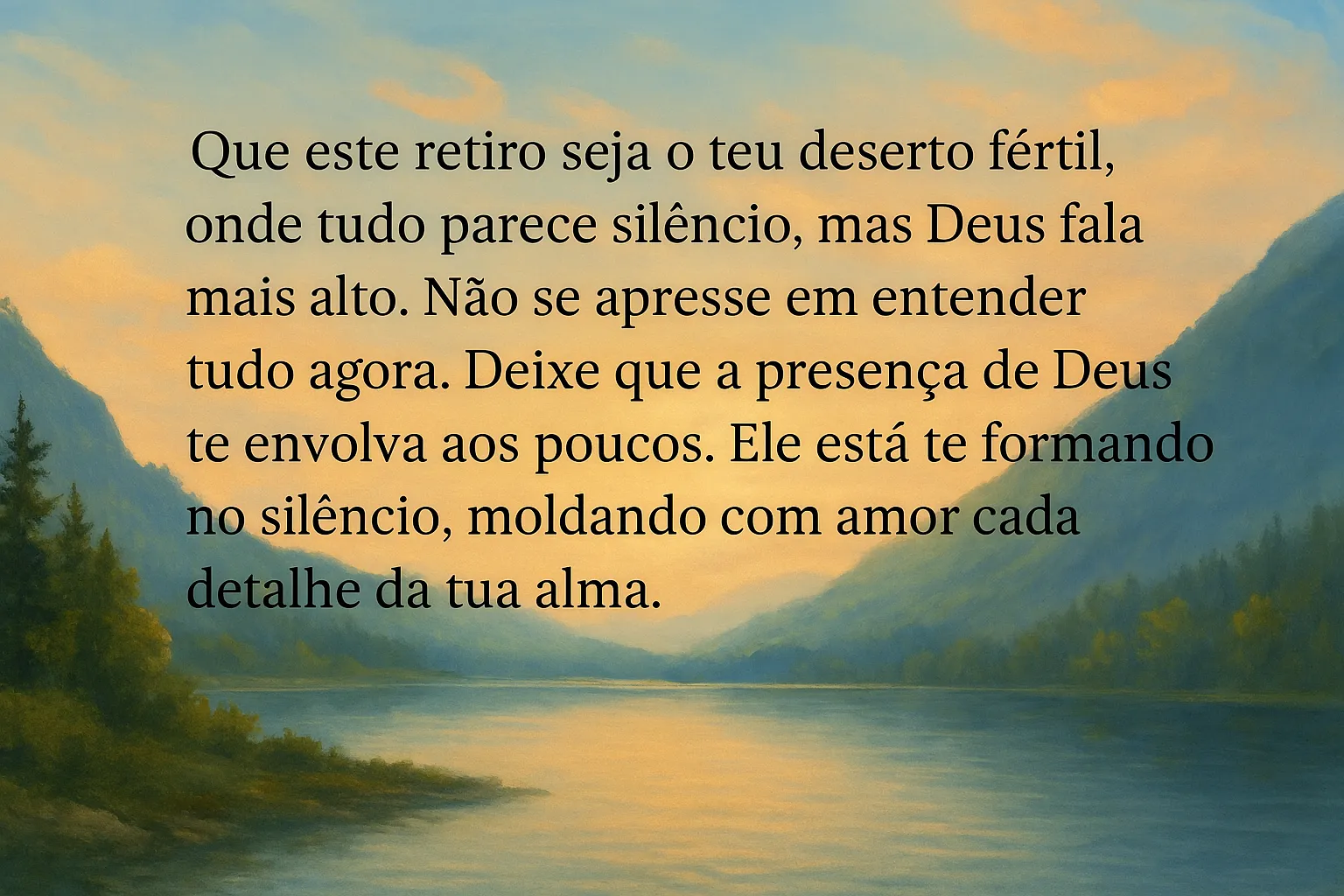 mensagem para jovem em retiro