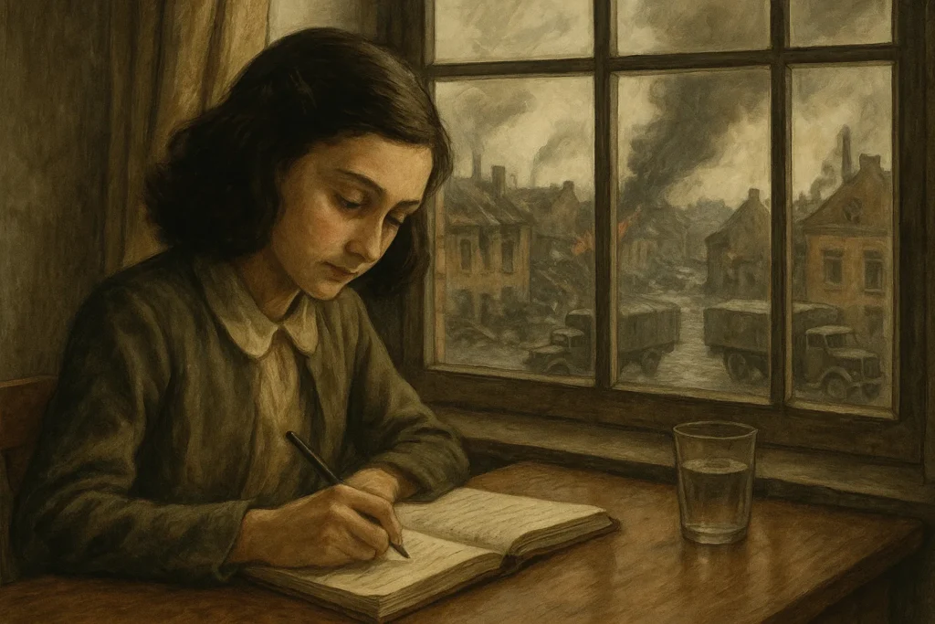 Como Anne descreveu a situação na Holanda em seu diário em 13 de janeiro de 1943