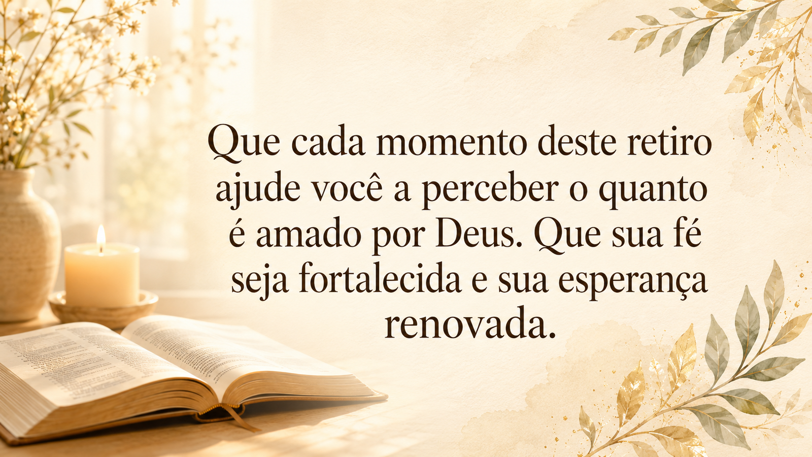 Mensagens para retiro espiritual católico