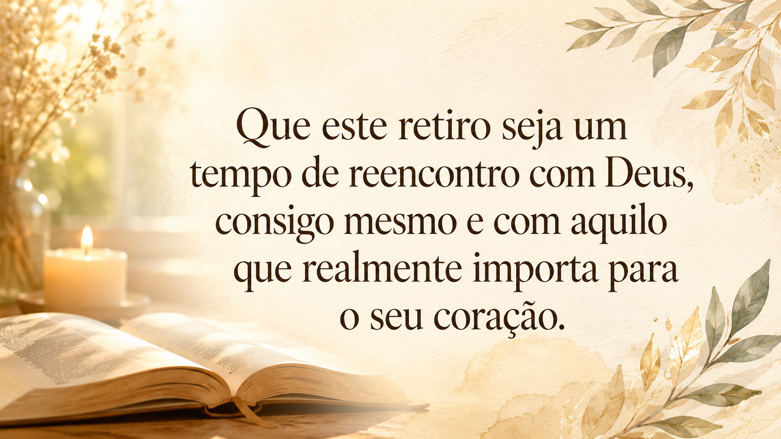 Mensagens para retiro espiritual