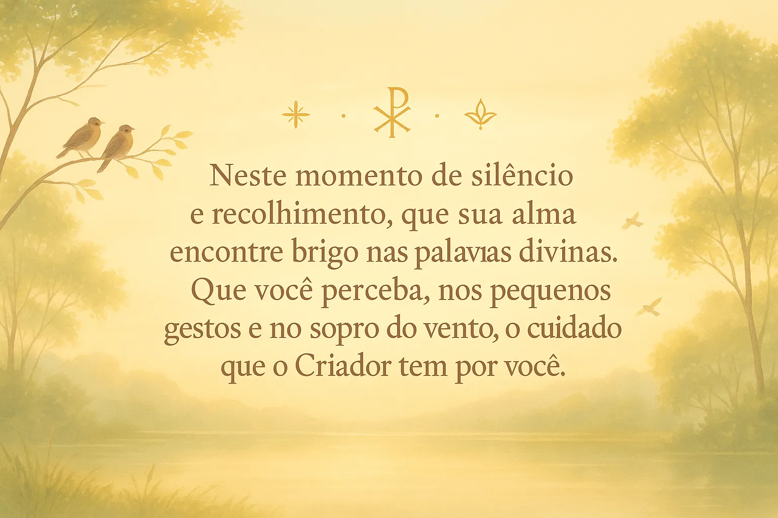 mensagem retiro espiritual
