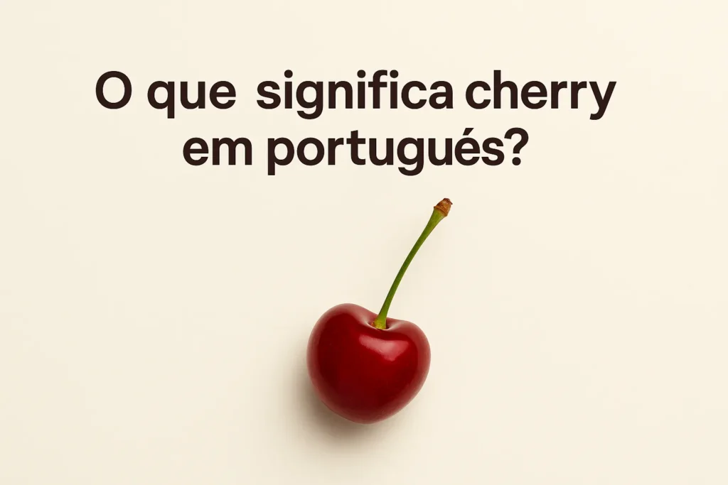 O que significa cherry em português
