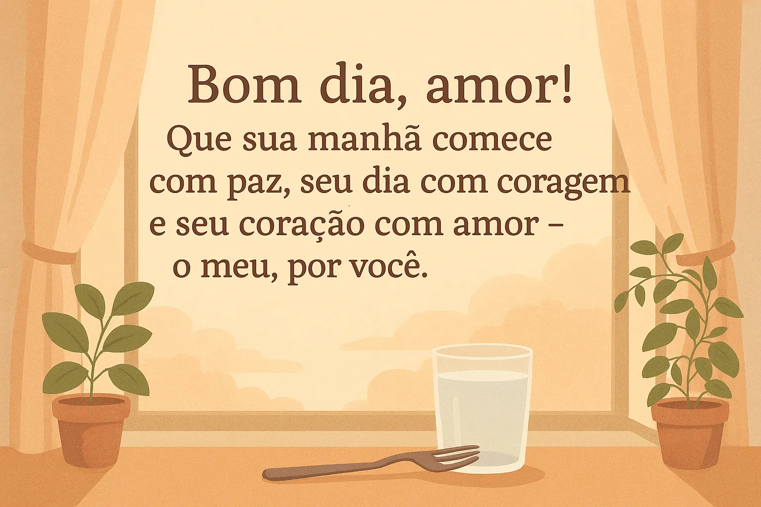 mensagem de bom dia para o amor