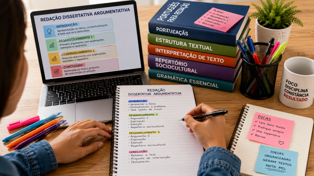 como fazer uma redação dissertativa argumentativa