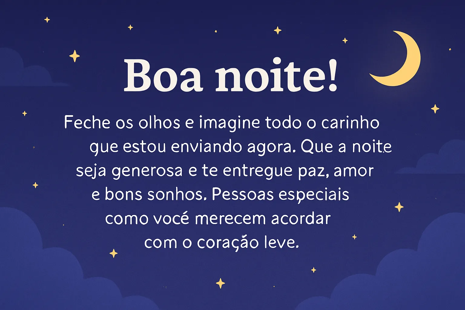 mensagem de boa noite para alguém especial