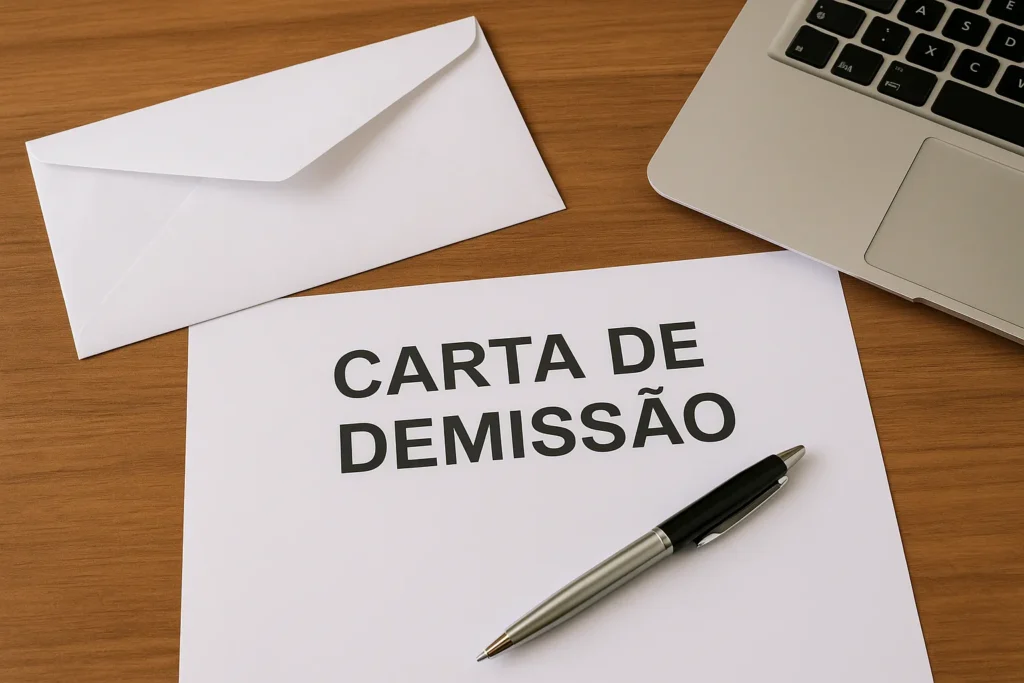 Exemplo de carta de demissão