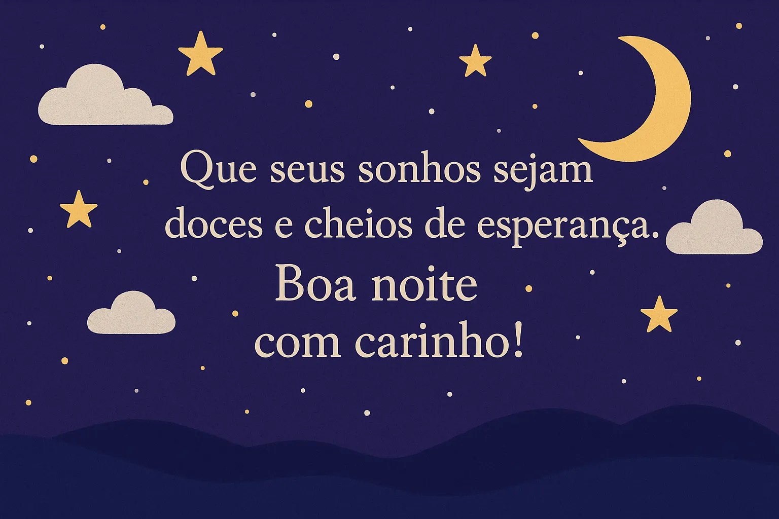 Frases de boa noite