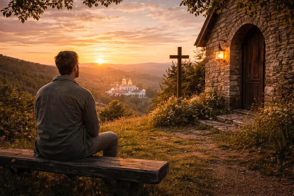 carta para amigo em retiro religioso