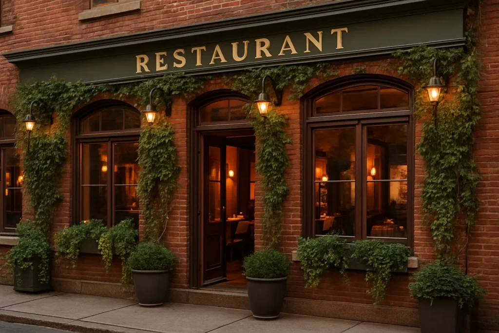 como se escreve restaurante em inglês