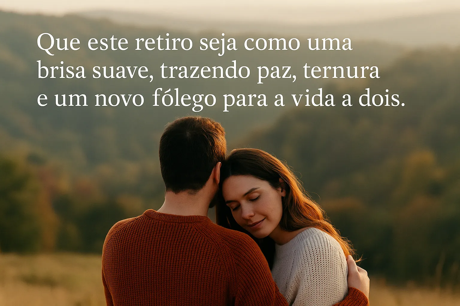 mensagem para casal em retiro