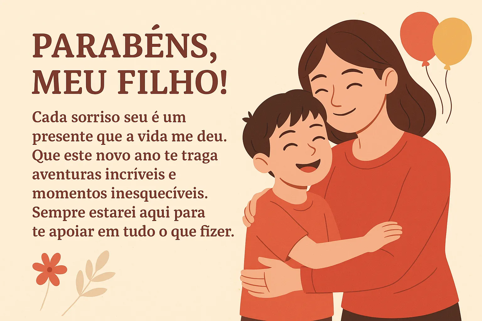 mensagem para aniversário de filho