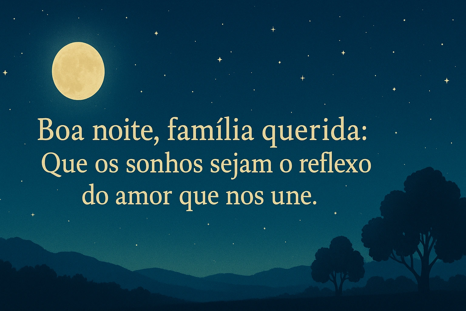 mensagens diferentes de boa noite