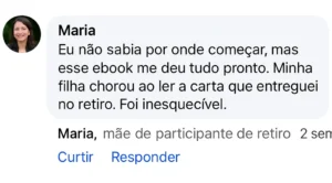 cartas e mensagens para jovem em retiro