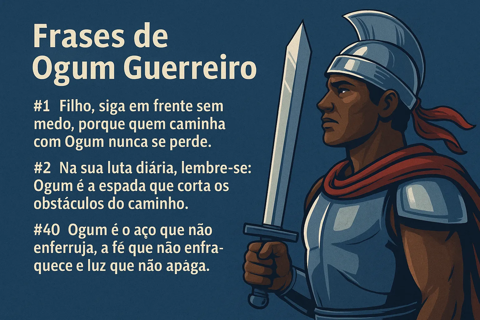 frases de ogum guerreiro