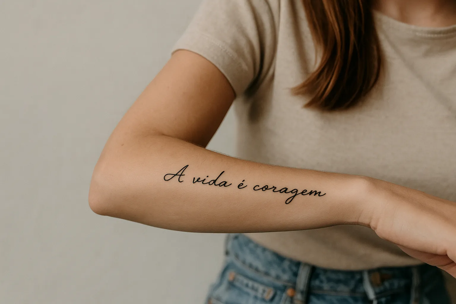 frases para tatuagem feminina no braço