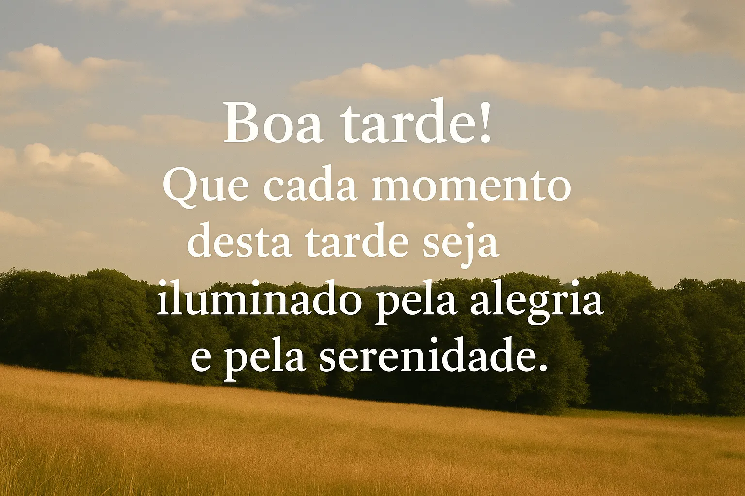 mensagem de boa tarde