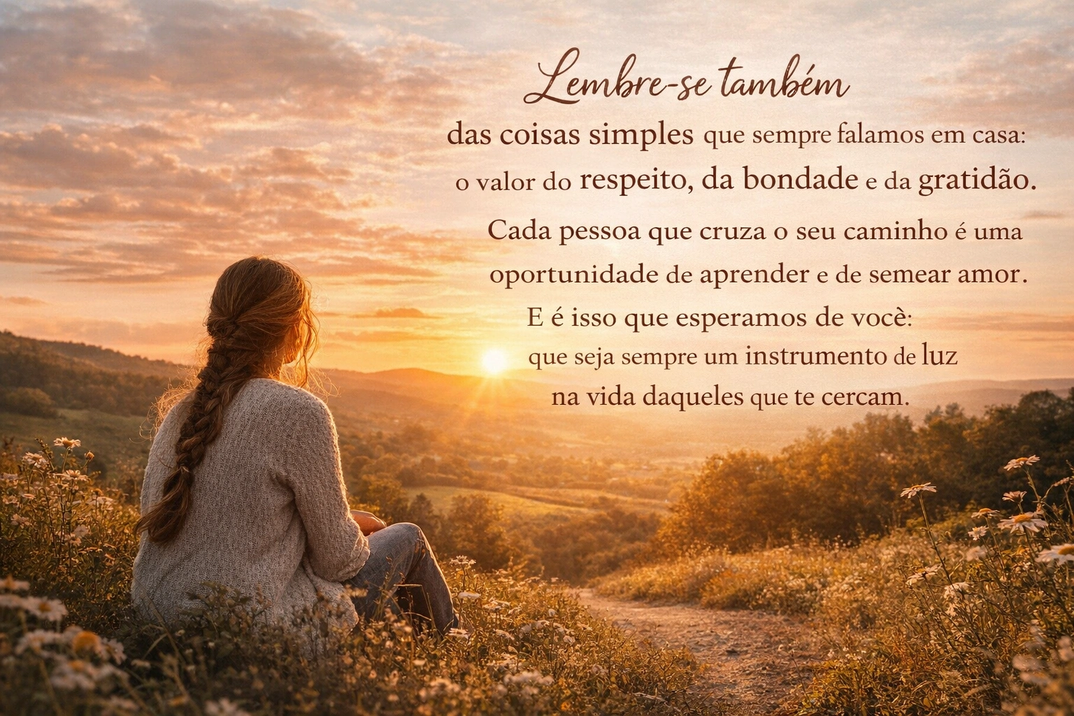 carta de mãe para filho em retiro católico