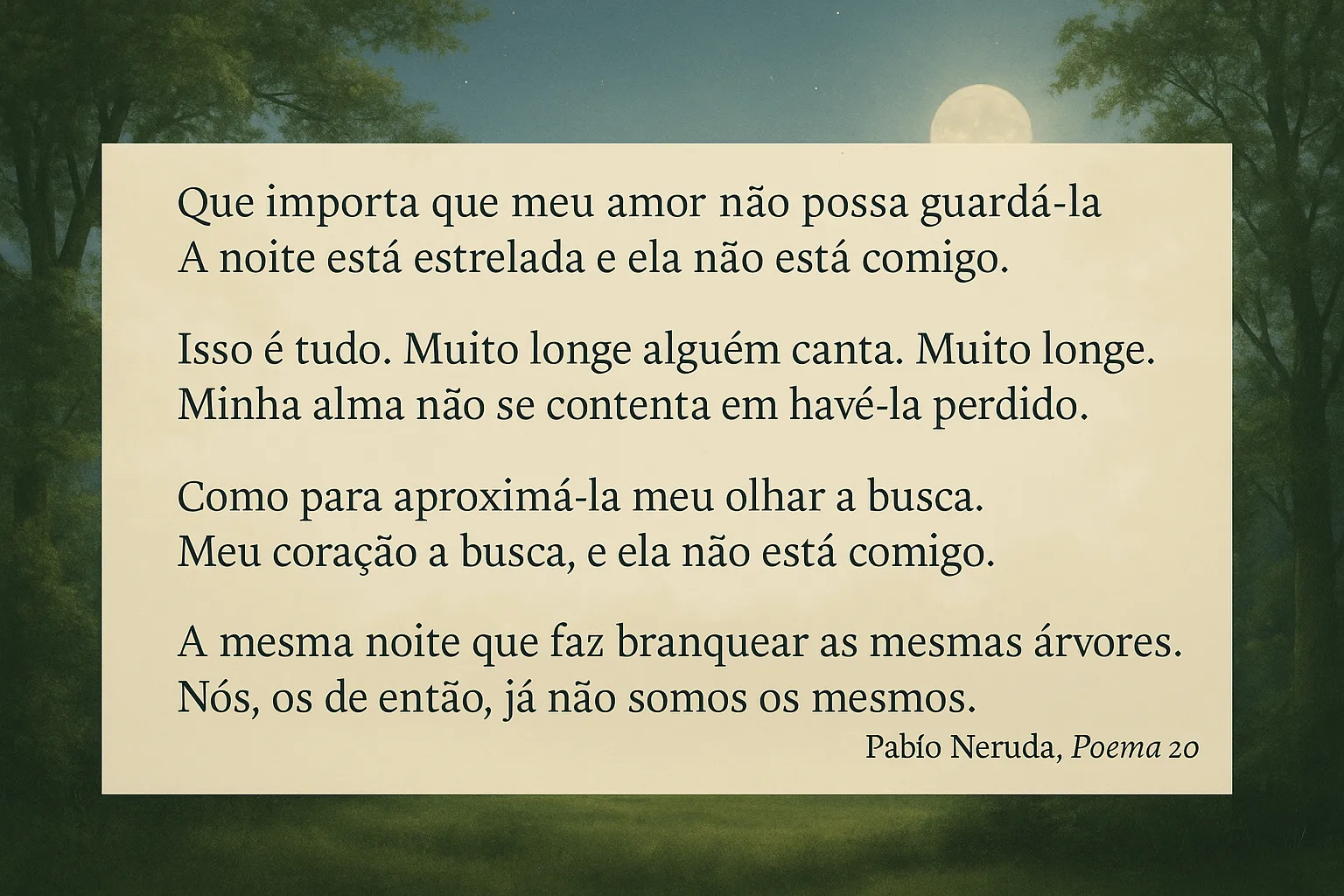 poema de amor verdadeiro