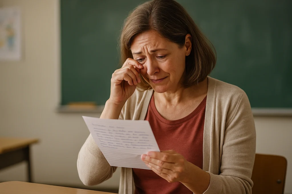 carta do Dia dos Professores