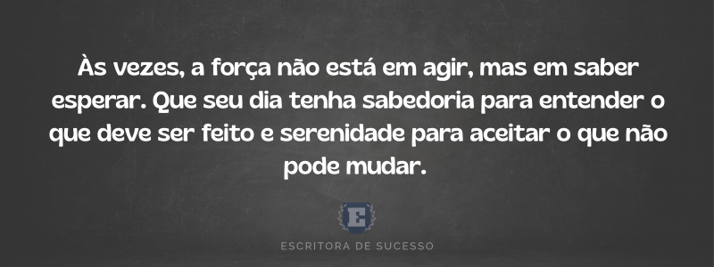mensagem de reflexão com bom dia