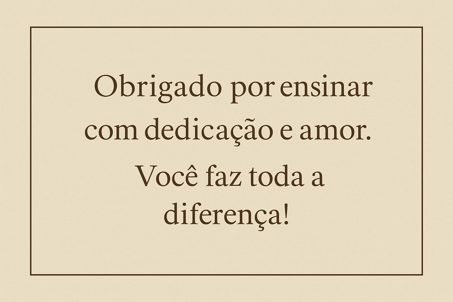 mensagem para professores
