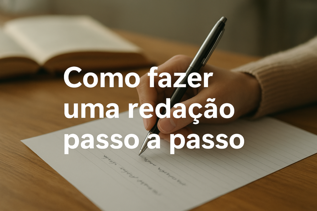 como fazer uma redação passo a passo