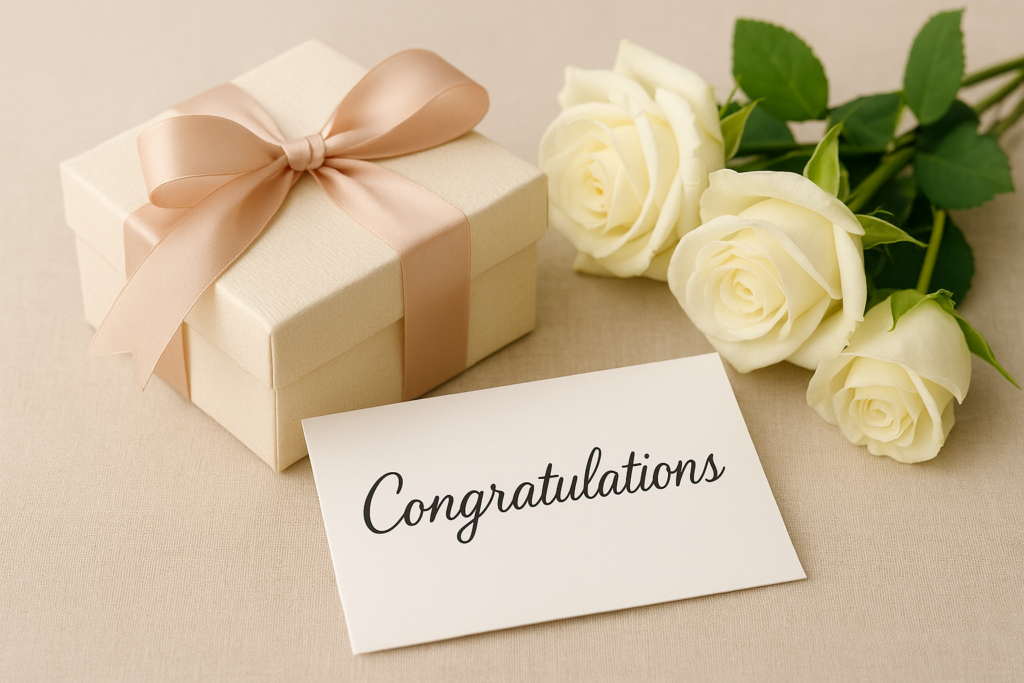 mensagem para presente de casamento