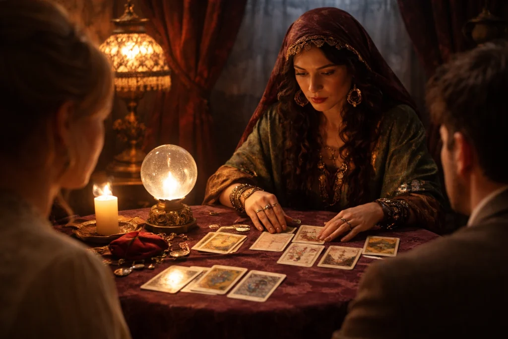 Qual o foco narrativo do conto A Cartomante