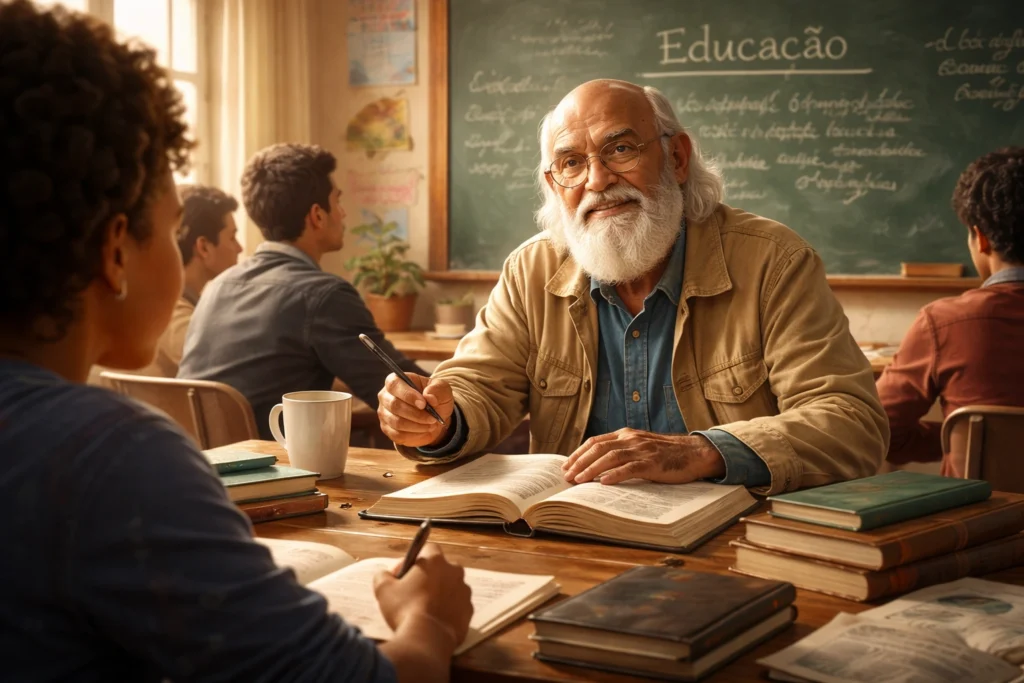 citação de Paulo Freire sobre educação
