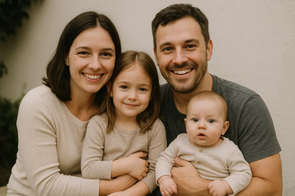 frase para foto em família